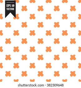 Hand-drawn seamless pattern crosses. Print on fabric, paper. For wrapping and scrapbooking and wallpaper.