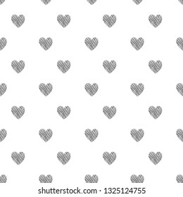 Hand-drawn seamless pattern with cute objects. Vector pattern.