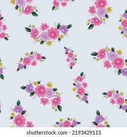 Hand-drawn seamless Pattern. Seamless Floral Pattern in Vector