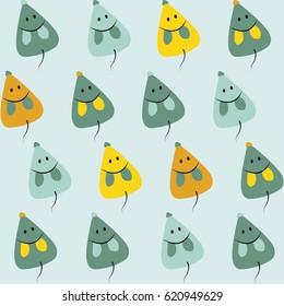 Hand-drawn seamless pattern with mice on a light green background. Can be used for wallpaper, cloth design, paper, textile, banner, wrapping paper. Repeated backdrop in minimal style. 