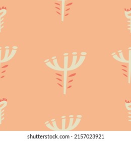 Handdrawn seamless pattern. Simple texture for backround, fabric or other types of design.