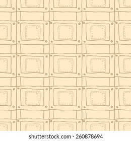 Hand-drawn seamless pattern in the style of steam punk, vector illustration background