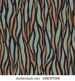 Hand-drawn seamless pattern with stylized wildflowers. Colorful floral illustration for paper and gift wrap. Fabric print textured design. Creative stylish background.