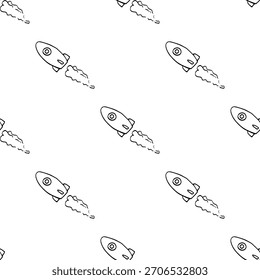 Dibujados a mano patrones sin fisuras con garabatos de temática animal en un estilo limpio de arte lineal en blanco y negro. Cada diseño repetible incluye ilustraciones lindas y simples adecuadas para fondos, textiles