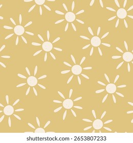 Design de impressão sem costura desenhado à mão. Design de ilustração vetorial para tecidos de moda, gráficos têxteis e impressões.