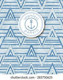 Hand-drawn seamless striped background. Vector pattern with grunge texture. EPS10.