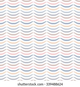 Hand-drawn, seamless striped pattern, wavy texture