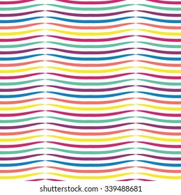 Hand-drawn, seamless striped pattern, wavy texture