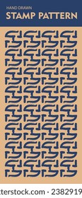 hand-drawn seamless textures with dots, lines and dashed strokes Vector repeat pattern background wallpaper