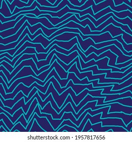 Hand-drawn seamless vector in the form of broken lines