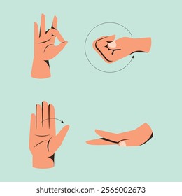 Handdrawn semi detailed flat vector