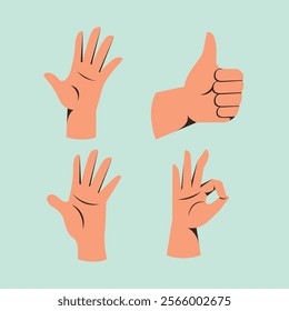 Handdrawn semi detailed flat vector