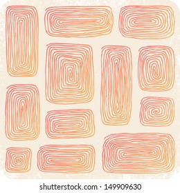 Hand-drawn set of  speech bubbles.