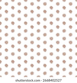 Dibujado a mano patrones florales simples sin fisuras. Lindo fondo de Vector de flores de Doodle escandinavo para tela y textil. Colección Abstractas de patrón sin fisuras en Colores neutros.