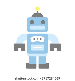 Ilustración de icono simple dibujado a mano: Robot