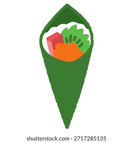 Dibujado a mano simple icono ilustración scroll
