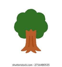 Ilustración de icono simple dibujado a mano: Árbol