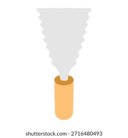 Hand-drawn single icon illustration: Double-edged saw