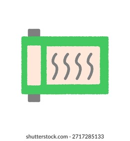 Hand-drawn single icon illustration scroll