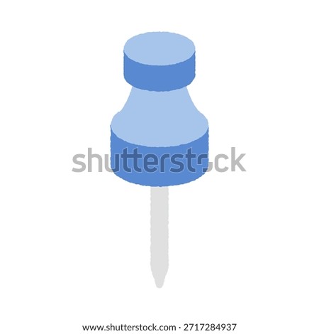 Hand-drawn single icon illustration: Thumbtack