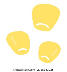 Dibujado a mano ilustración de icono único Vegetable Corn