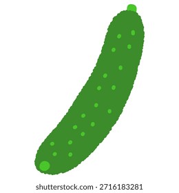 Ícone único desenhado à mão ilustração Pepino vegetal