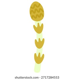 Ilustração de ícone único desenhado à mão Hortaliça vegetal