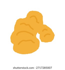 Ilustración de icono único dibujado a mano Vegetal Jengibre