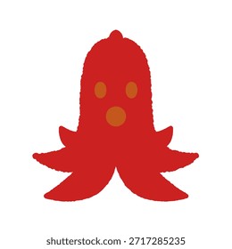 Hand-drawn single item icon: Octopus sausage