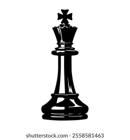 Hand-drawn sketch of Bishop chess piece on a white background. Chess pieces. Chess. Check mate