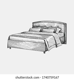 Bed Sketch Images, Stock Photos & Vectors | Shutterstock