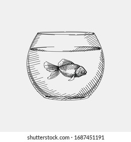 kids easy drawing fish bowl - Clip Art Library