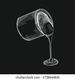 Hand-drawn sketch of on a white background. Tools for painting walls. Painting gadjets. Painter's kit	