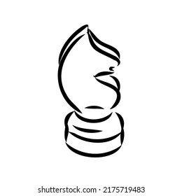 Hand-drawn sketch set of Chess pieces on a white background. Chess. Check mate. King, Queen, Bishop, Knight, Rook, Pawn. Vector icons.