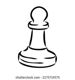 Handdrawn Sketch Set Chess Pieces On Stock Vector (Royalty Free ...