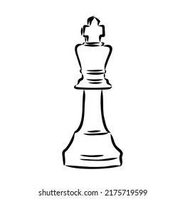 Handdrawn Sketch Set Chess Pieces On Stock Vector (Royalty Free ...