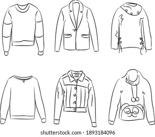  Clothes Sketches Images Stock Photos Vectors Shutterstock