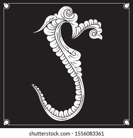 Hand-drawn sketch vectors of tendrils for decorative, carvings and borders patterns. It can also use for ornaments, frames and logos, with Javanese ethnics.