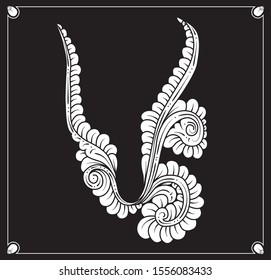 Hand-drawn sketch vectors of tendrils for decorative, carvings and borders patterns. It can also use for ornaments, frames and logos, with Javanese ethnics.