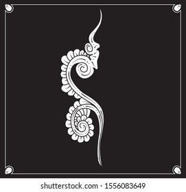 Hand-drawn sketch vectors of tendrils for decorative, carvings and borders patterns. It can also use for ornaments, frames and logos, with Javanese ethnics.