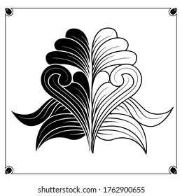 Hand-drawn sketch vectors of tendrils for decorative, carvings and borders patterns. It can also use for ornaments, frames and logos, with Javanese ethnics.