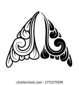Hand-drawn sketch vectors of tendrils for decorative, carvings and borders patterns. It can also use for ornaments, frames and logos, with Javanese ethnics.