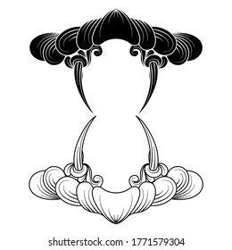 Hand-drawn sketch vectors of tendrils for decorative, carvings and borders patterns. It can also use for ornaments, frames and logos, with Javanese ethnics.