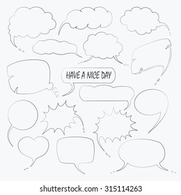Hand-drawn sketches to use in design projects.