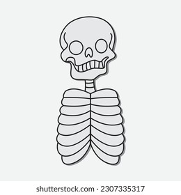 diseño svg de vector Skull dibujado a mano