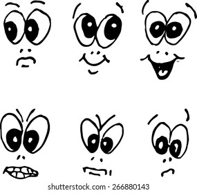 Handdrawn Smile Vector; Cartoon Character Vector; Cartoon Smile Vector; Hand Drawn Face