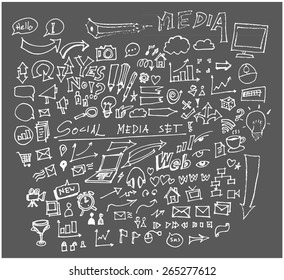 hand-drawn social symbol