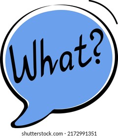 A hand-drawn speech bubble isolated on a white background.An element of a set of doodles. Vector illustration.The image of the dialogue in bright colors. Thoughts, communication, comments.