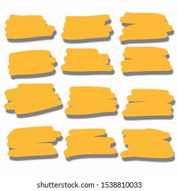 Hand-drawn speech bubble vector set.
