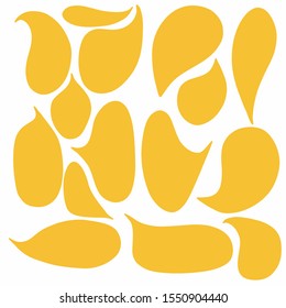 Hand-drawn speech bubble vector set.